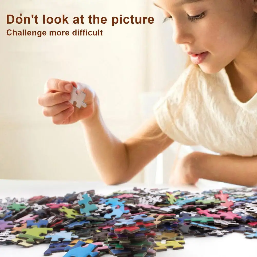 

1000 Pieces Puzzles Round Jigsaw Puzzles Space Universe Series Intellectual Game Parentchild Interactive Kids Puzzle charitable