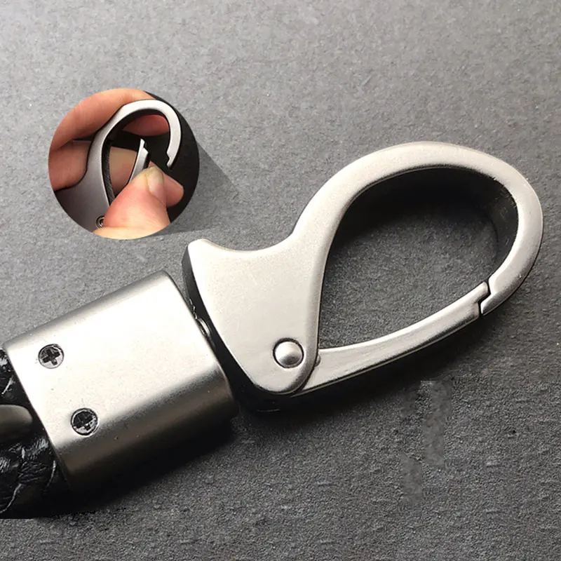 Автомобильный брелок для ключей ручное плетение пряжка подковы Подарочный