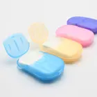 Новая портативная одноразовая мыльная бумага для мытья рук в ванной, чистые ароматизированные ломтики, листы, мини-бумажное мыло, домашняя дорожная фотобумага