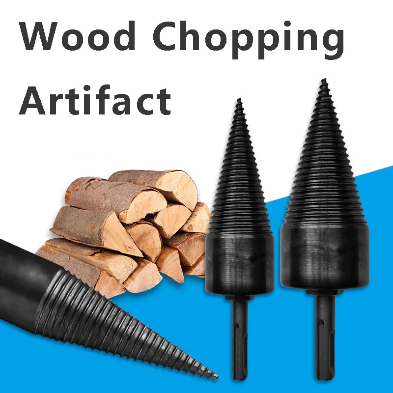 Drill Bit Chop Wood Splitting Tool Splitting Cone Log Splitters Wood Breaking Machine Wood Breaker Firewood Chopper