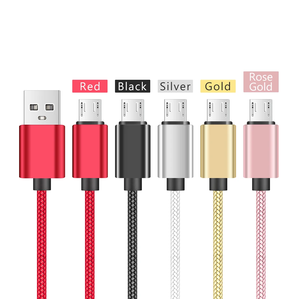 

10 шт. кабель Micro USB 1 м, 2 м, 3 м, USB кабели для быстрой зарядки, быстрое зарядное устройство для Samsung S7, S6, Xiaomi, Huawei, кабель для планшетов