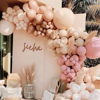 158pcs 5101218 inch double layer blush nude balloon garland kit party decoration kids boy girl adults wedding birthday tools