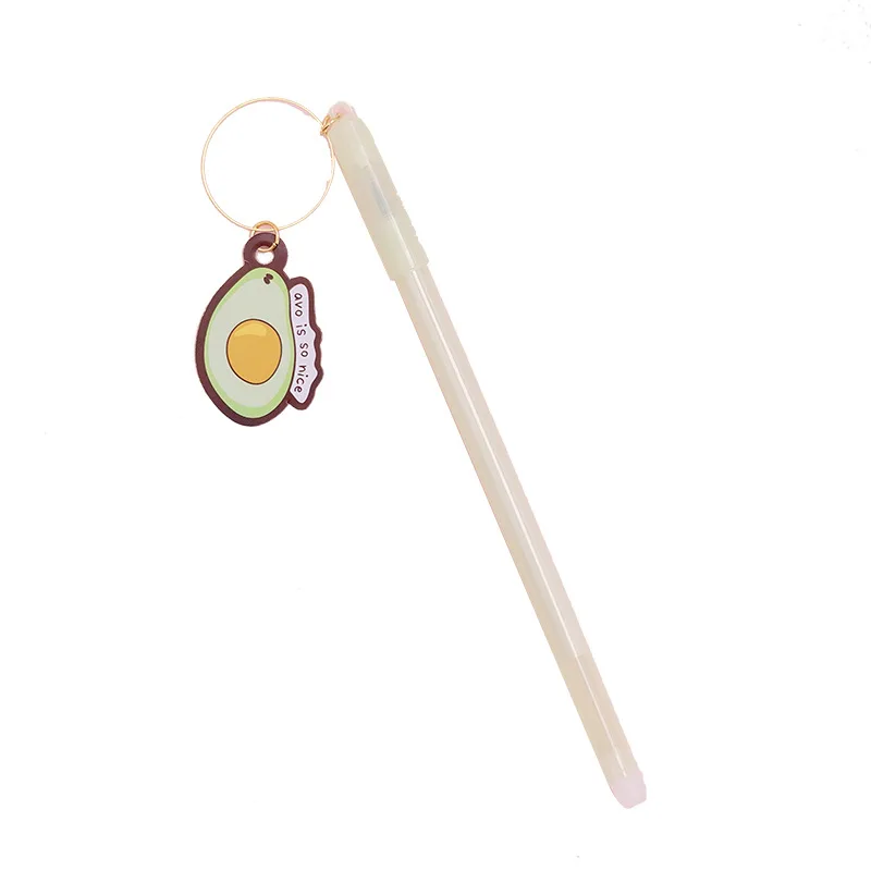 50 шт. Корейская креативная гелевая ручка с подвеской в виде авокадо милая для