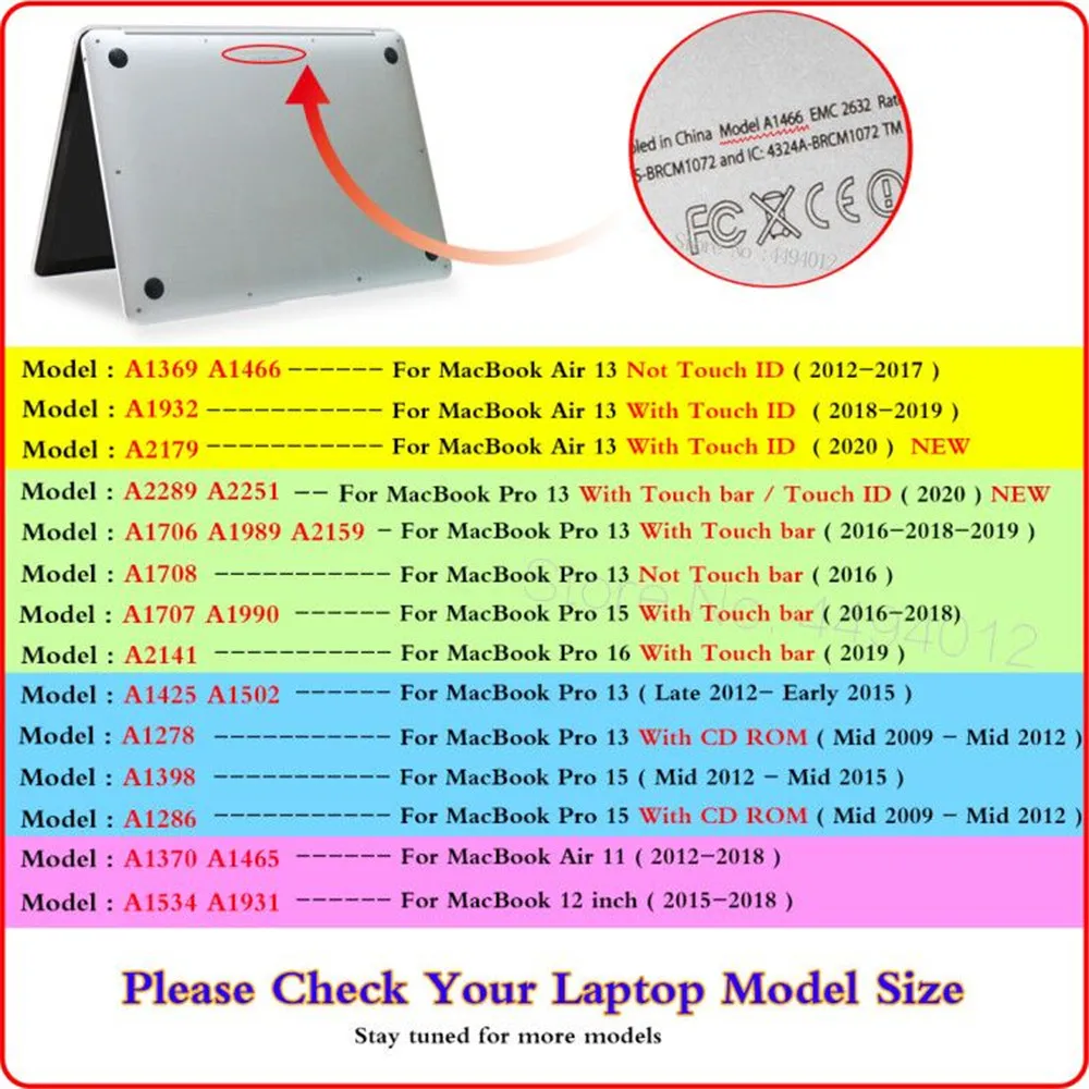 Matte case For Apple Macbook Air 13 A1932 A2179 Cover for Macbook Pro Retina 11 12 13 15 16 inch With Touch Bar A2159 A2289 case