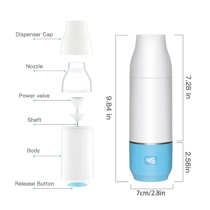 

Portable USB Travel Baby Bottle Warmer Thermostat Milk Heater Digital Display for Baby Milk Breastmilk Formula Heating Device