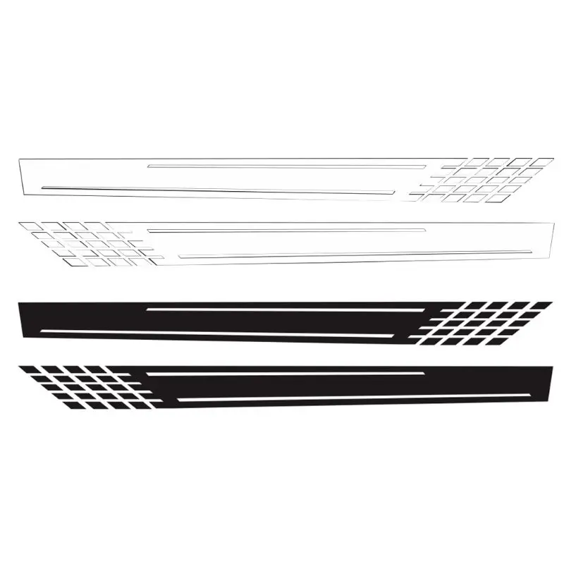 

2020 New Universal Car Side Skirt Sticker Auto Vinyl Wrap Racing Long Stripes Decals