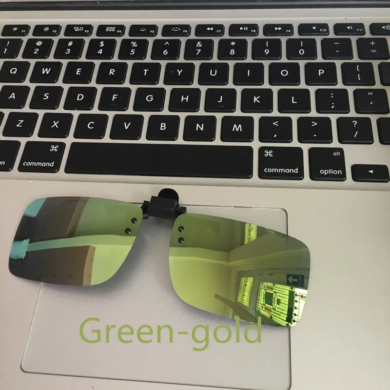 Солнцезащитные очки для мужчин и женщин поляризационные темные с клипсой