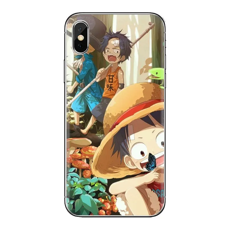 Тапочки в виде персонажа аниме Одна деталь Луффи Зоро Корпус для iPhone XS Max XR X 4 4S 5 5S