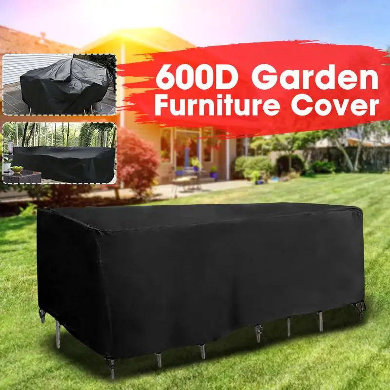 

600D Oxford Cloth 242cm Furniture Dustproof Cover For Rattan Table Cube Chair Sofa Waterproof Rain Garden Patio Protective Cover