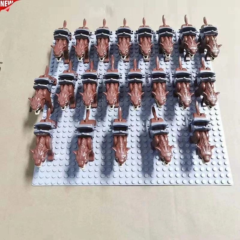 

21PCS brown wolf TUruk-hai Archer Heavy Infantry Crossbow Assault Commander Action Figure Toys for children & Kids