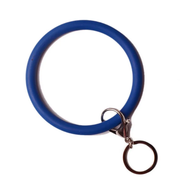 DZ0101-dark blue Персонализированные монограмма эмаль диск Популярные трендовые Леопард Подсолнух кактус узоры круглый кожаный браслет брелок с кисточкой - Цвет: DZ0101-dark blue