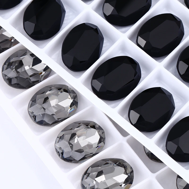 Черный Алмаз Кристалл K9 стеклянные стразы ювелирные изделия для рукоделия