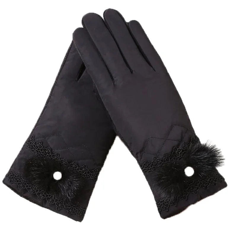 Новые женские зимние спортивные теплые ветрозащитные перчатки с сенсорным