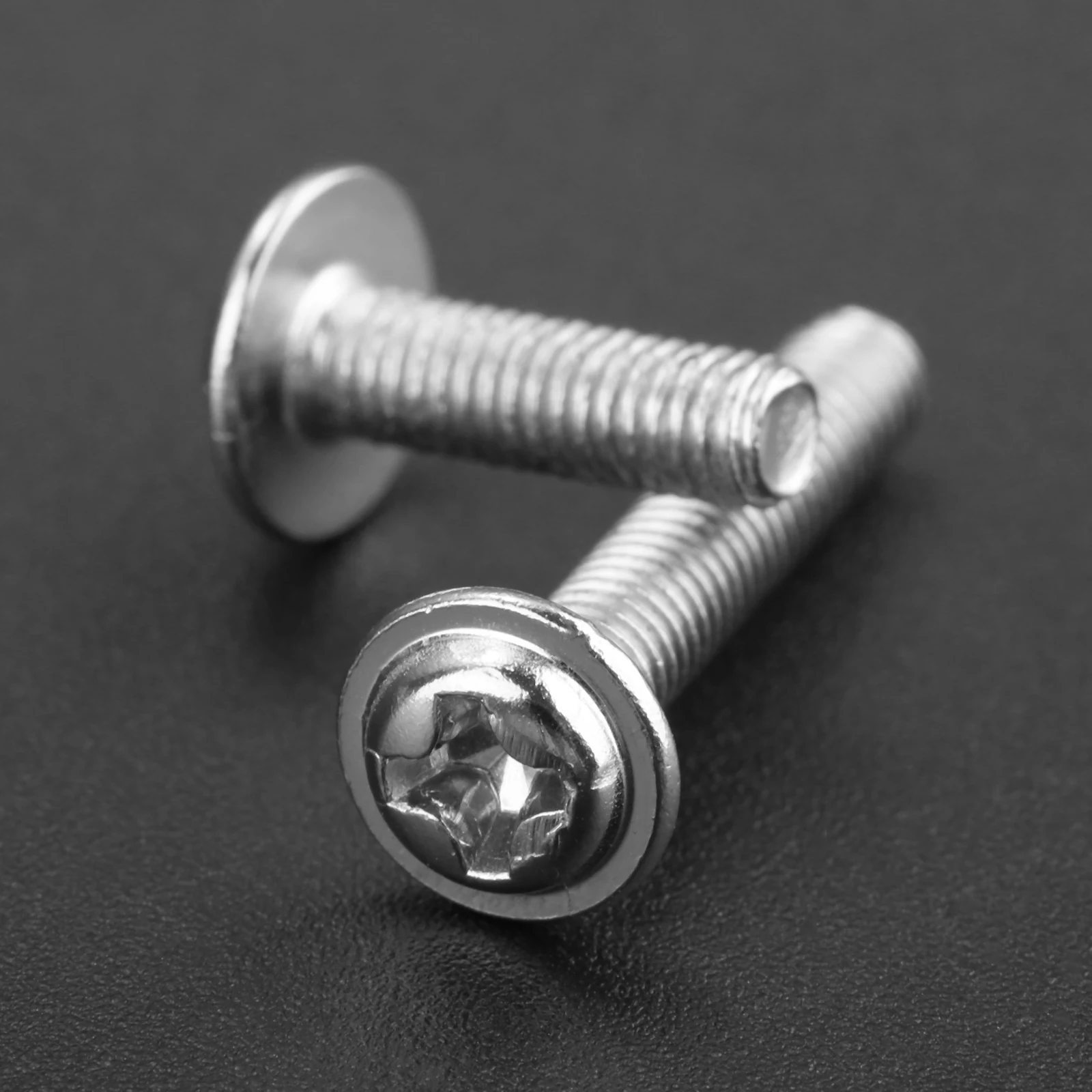 50Pcs M3*4/5/6/8/10/12/16mm Cross Round Head Carbon Steel Screws with Collar Pad Washer Silver Fastenerss | Обустройство дома