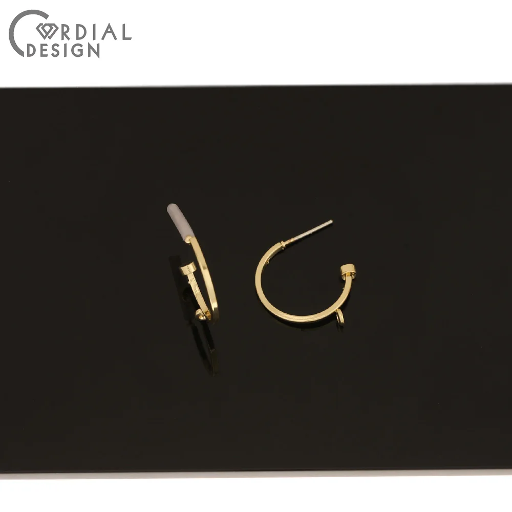 

Cordial Design 100Pcs 14*21MM Jewelry Accessories/Earrings Stud/C Shape/DIY Parts/Jewelry Making/Hand Made/Earring Findings