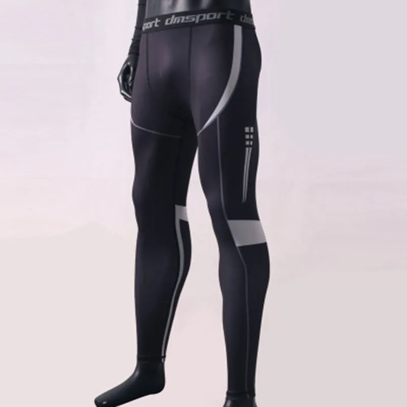 Спортивные мужские Компрессионные спортивные штаны для бега фитнеса