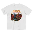 Винтажные футболки He-Man и The Masters Of The Universe, хлопковая футболка с короткими рукавами, футболка с графическим рисунком в виде чудовища скелета