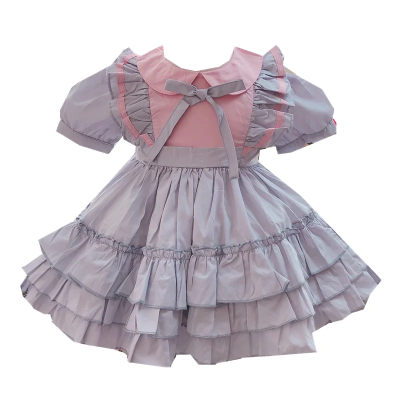 

2020Custom Spain Quality Vintage Baby Girls Princess Birthday Party Wedding Vocation Dress Kids Dresses for Girls Sweet Clothes