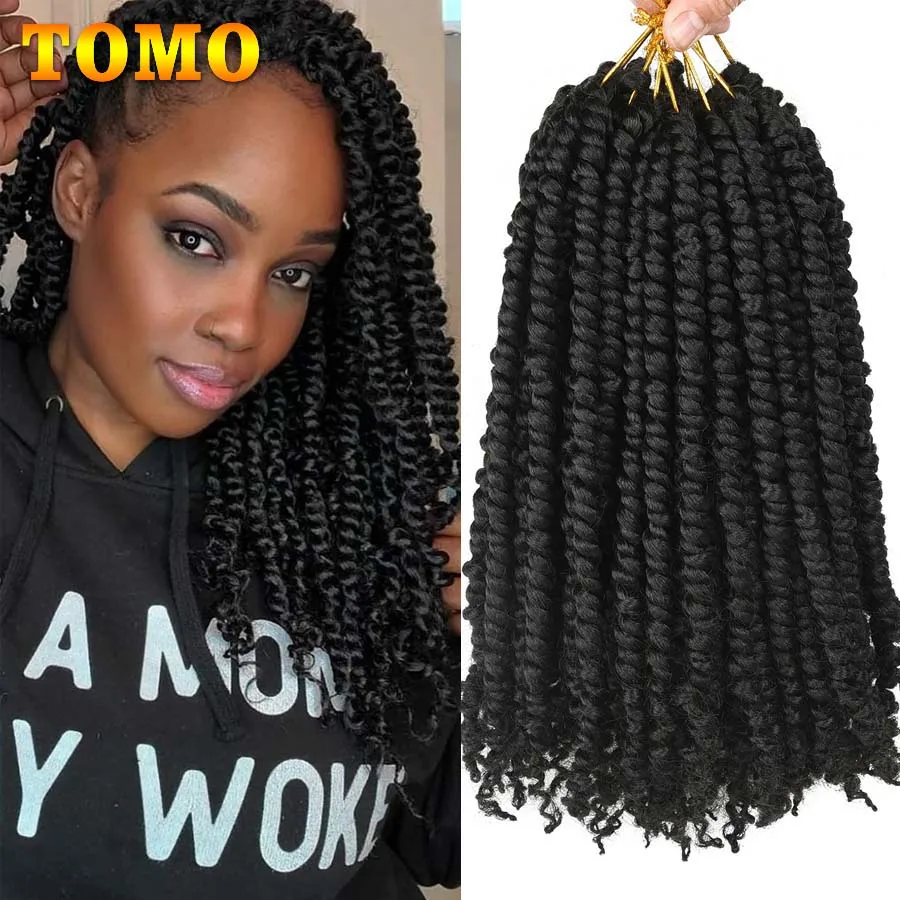 Spring Twist Synthetic Hair Bomb Twist Braiding Hair Extensions 12inch
