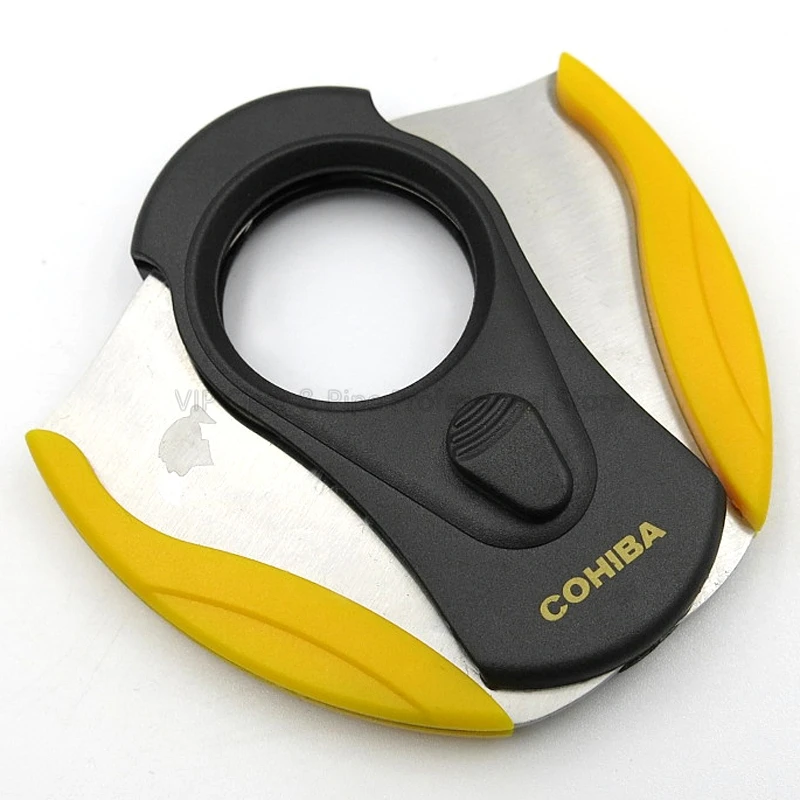 COHIBA двойные лезвия из нержавеющей стали резак для сигар острый пластиковый Zigarre