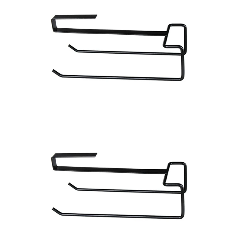 

2Pcs Kitchen Under Shelf Storage Rack Cupboard Tissue Paper Holder Kitchen Organizer Tissue Holder