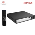 Сетевой видеорегистратор H.265 9CH 16CH 4K IP NVR с функцией распознавания лица, сетевой видеорегистратор для 8MP IP системы видеонаблюдения