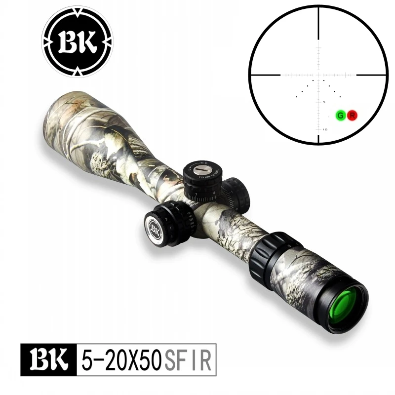 

Bobcat King Optics BK 5-20X50 SFIR Камуфляжный внешний вид тактический Оптический Прицел Снайперская Охотничья винтовка прицел с пневматическим пистолет...