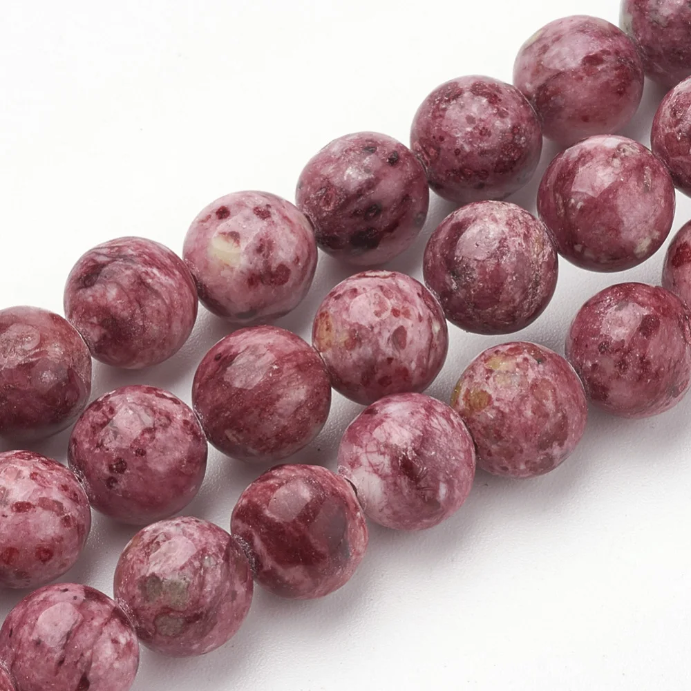 

1Strand Natural Rhodonite Beads Strands Round 6mm Hole: 1mm about 70pcs/strand 15.7 inches