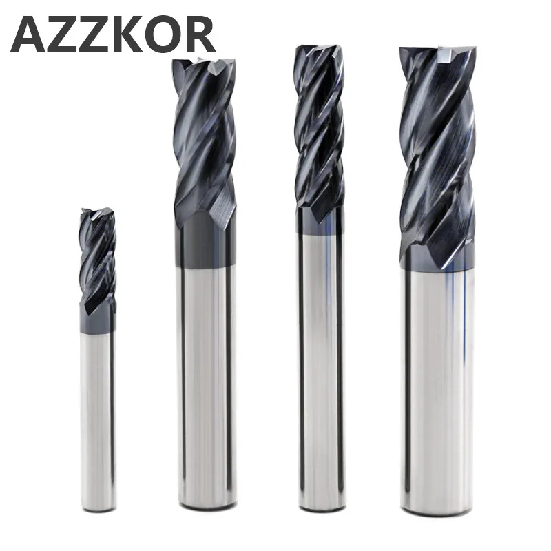 Фреза из вольфрамовой стали с покрытием сплава инструмент для ЧПУ maching EndMill AZZKOR