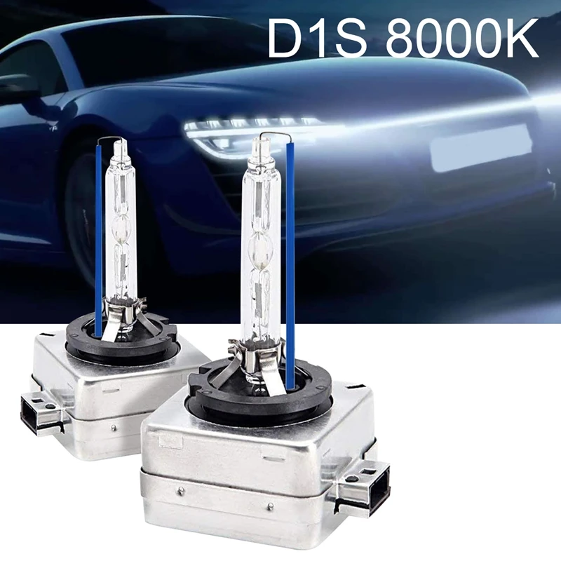 

2PCS D1C D1S D1R 8000K Ice Blue HID Xenon Car Headlight 35W High Low Beam Light Bulbs for -BMW -