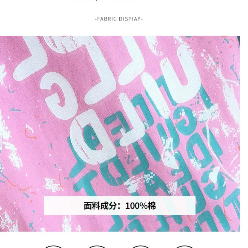 100% хлопок большие графические футболки женские модные с коротким рукавом