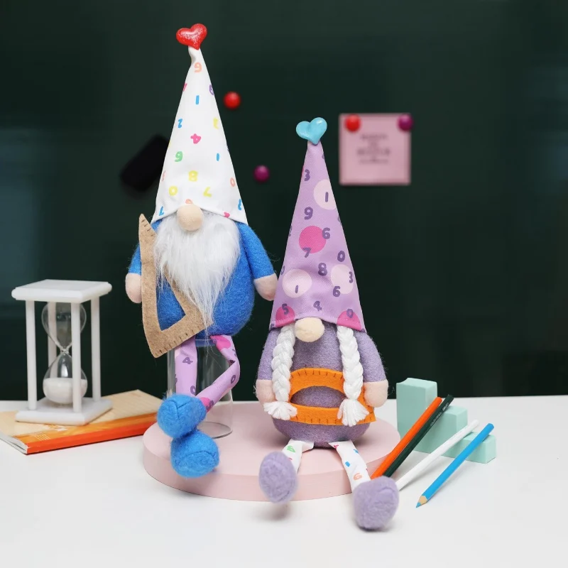 

Holiday Gnomes Back to School Gnomes Decor Doll Plush Elf Dwarf Party Decoration Desktop Ornament Home Decor