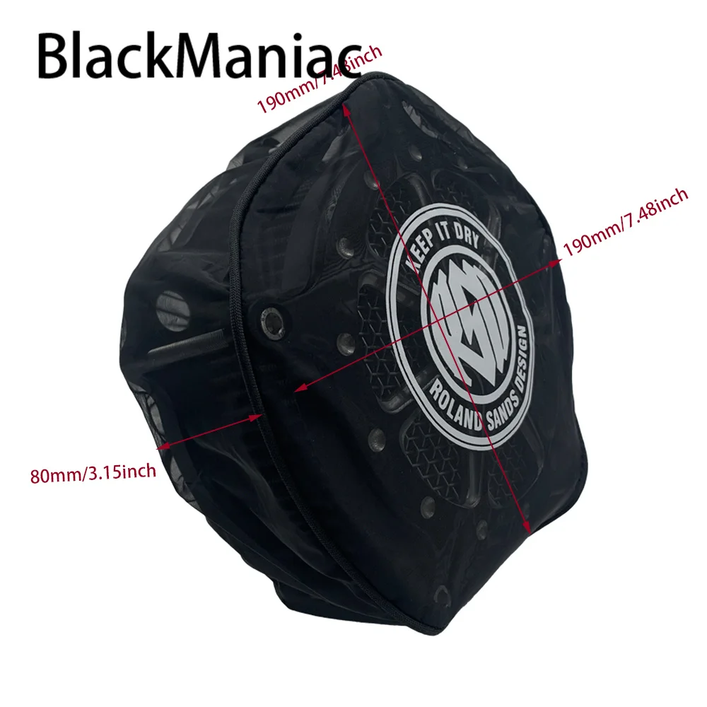 

Черные водонепроницаемые носки от дождя RSD для Harley Touring Sportster 1200 Softail Dyna Road King Electra Glide для комплекта очистителя воздушного фильтра