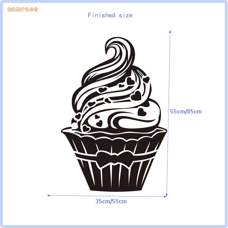 Наклейка s Cupcake Cuisine виниловая наклейка на стену обои настенная наклейка художественная кухонная плитка наклейка домашний Декор украшение дома DD0354
