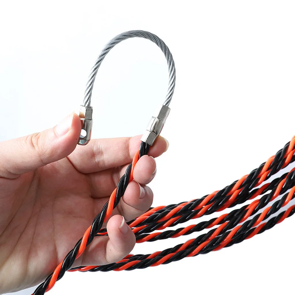 

Hand Tool Sets Electrician Threading Device 10m Cable Twisted Rope Lead Electrician Pipe Threader 10m