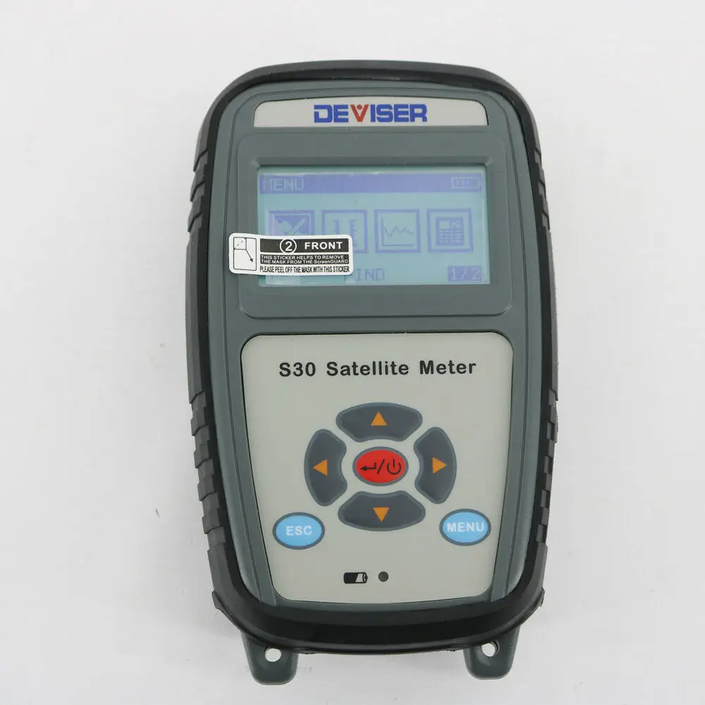 Спутниковый измеритель Deviser S30 поддерживает диапазон уровня DVB S/S2 30 dBuV ~ 110