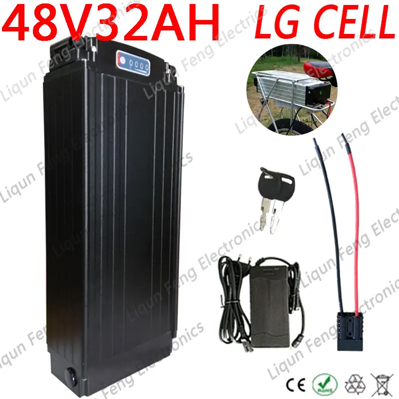 Литий ионный аккумулятор для электровелосипеда Samsung/Sanyo 48 В 2000 Вт 1500 1000 30 Ач 31 32