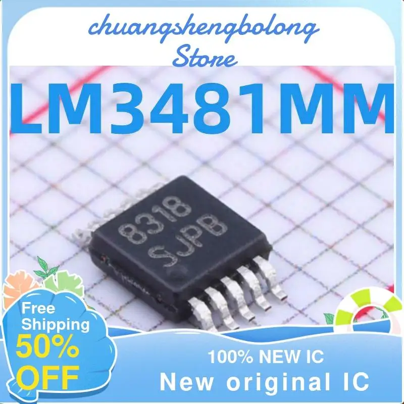 

10-200PCS LM3481MM LM3481MMX LM3481 SJPB MSOP-10 New original IC