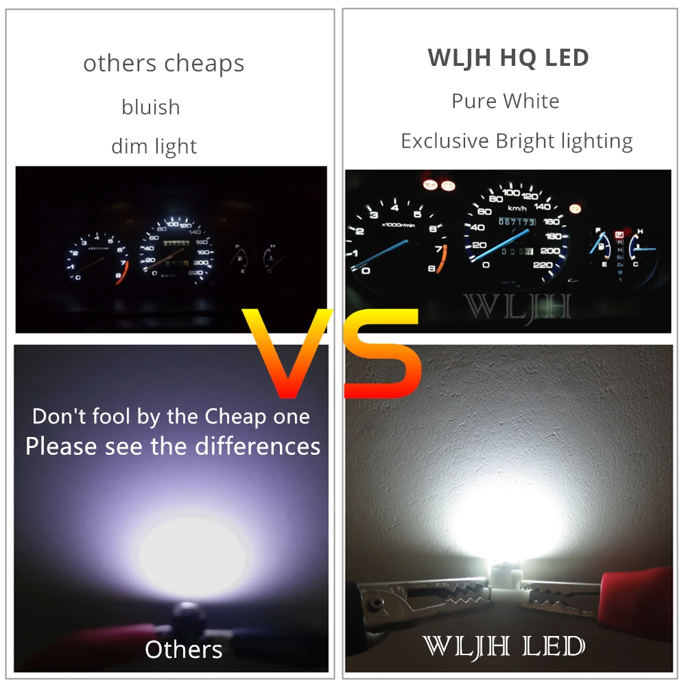 Светодиодный автомобильный комплект WLJHx с контролем климата белый синий красный