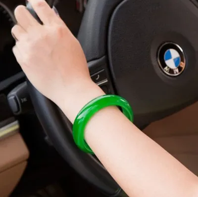 Una pulsera de jade natural cuarzo jaspe verde 60 62 мм|Камни| |