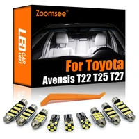 zoomsee interior led for toyota avensis t22 t25 t27 1997 2018 canbus vehicle bulb indoor dome map reading trunk light auto kit