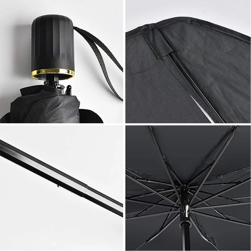Складной автомобильный зонт от солнца для защиты ветрового стекла легко