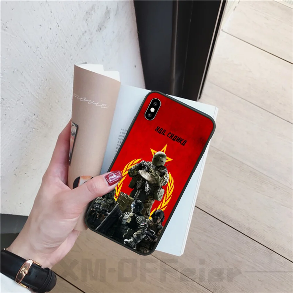 BaweiTE Tom Clancy Rainbow Six Siege Black TPU Soft Rubber Phone Cover for iPhone 11 pro XS MAX 8 7 6 6S Plus X 5 5S SE XR cover | Мобильные