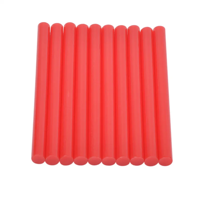 10 шт. красные палочки для термоплавкого клея 7x100 мм|Клеевые стержни| |