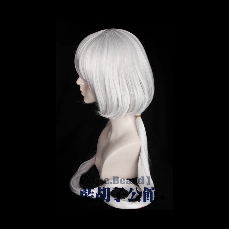 Парик для косплея Konno Junko из аниме зомби 100 см серебристо-серый термостойкий парик
