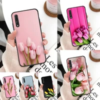 yinuoda tulips flower tpu phone cover for huawei mate 30 pro p20 p30 p40 pro lite y7 y6 2019 case for honor 8x 8a 10 20lite 10i