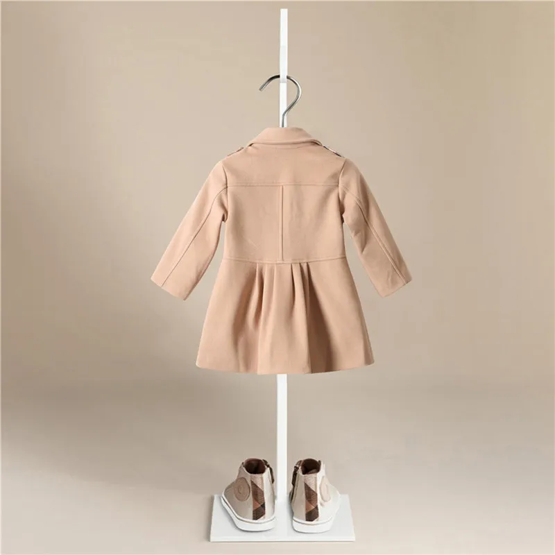 Зимние повседневные куртки для девочек верхняя одежда модный Тренч цветная