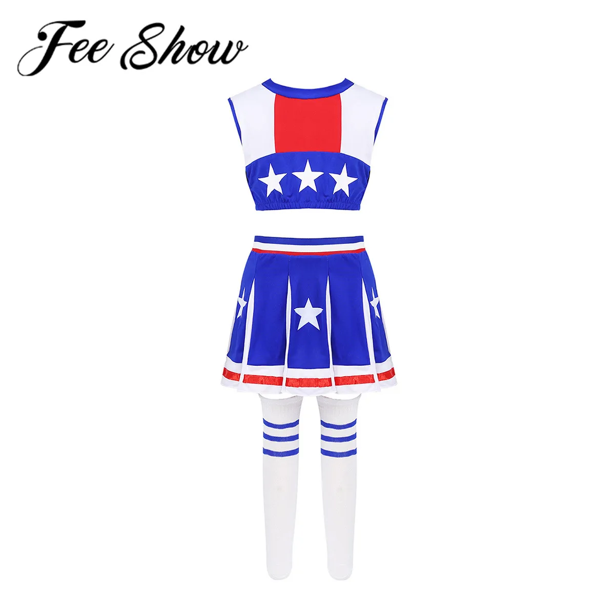 Детский костюм Черлидинга для костюмированной вечеринки детская одежда ролевых