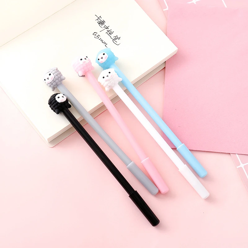 Мультипликационная гелевая ручка Милая Lytwtw Kawaii Креатив овчина для школы офиса