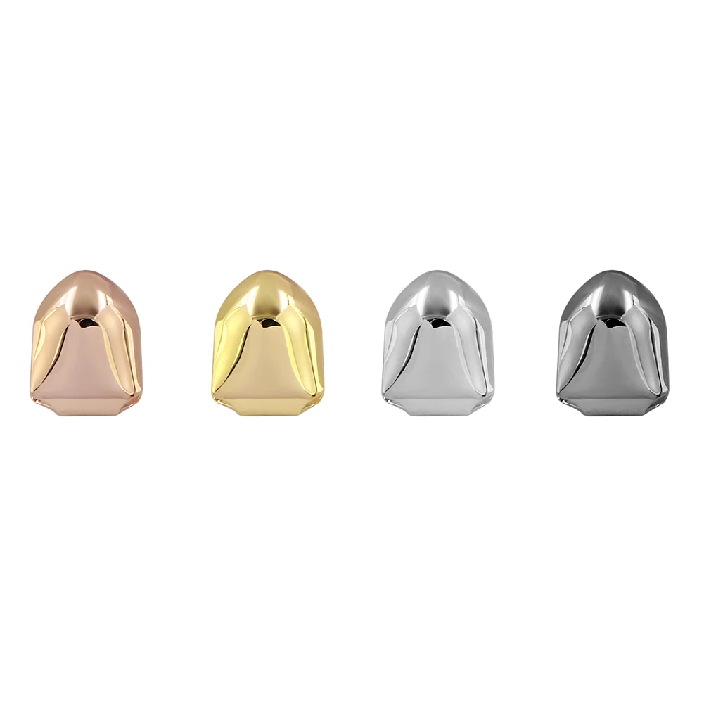 GUCY Новый подходит розово-белого золота с покрытием хип-хоп одинарный зубной